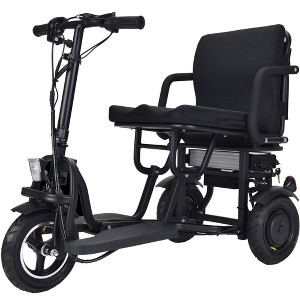 MotoTec Folding Mobility Electric Trike 48v 700w Dual Motor Lithium Black - 1 of 4