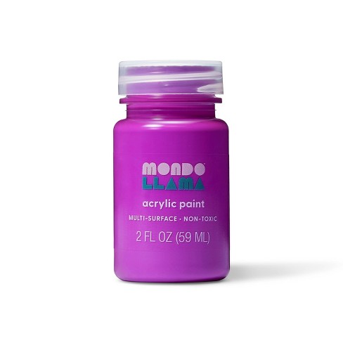 2oz Neon Acrylic Paint Ultra Violet - Mondo Llama™ : Target