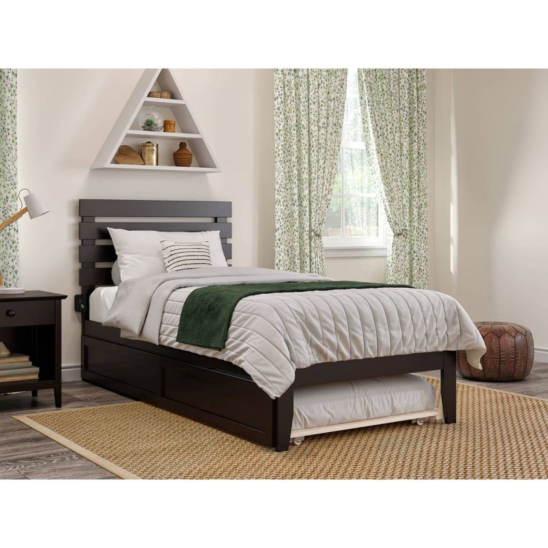 Twin XL Oxford Bed with Twin XL Trundle Espresso - AFI, 3 of 9