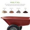 Best Choice Products Dual-Wheel Home Wheelbarrow Yard Garden Cart for Lawn, Construction - 2 of 4