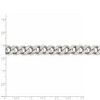 Black Bow Jewelry Men's 9mm, Sterling Silver Solid Flat Curb Chain Bracelet - 4 of 4