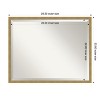 Amanti Art Incline Beveled Wood Framed Bathroom Vanity Wall Mirror - 3 of 4
