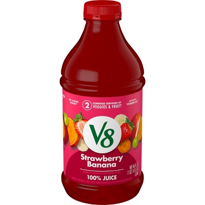 V8 V-Fusion Strawberry Banana Vegetable & Fruit Juice - 46 fl oz Bottle