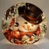 Stony Creek 13.5 Inch Snowman Bird Lighted Round Vase Indoor Use Novelty Sculpture Lights - 2 of 2