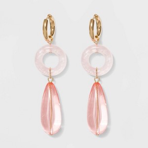 SUGARFIX by BaubleBar Luxe Drop Earrings - Light Pink, Women