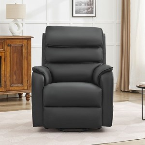 Hyleory Power Lift Recliner Chair for Elderly, PU Leather Electric Recliner Chairs with 2 Side Pockets, Lift Massage Chair with 8-Point Massage - 1 of 4