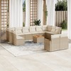 vidaXL Garden Sofa Set Beige, Cream White - 2 of 4