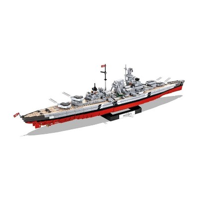 COBI 4819 Historical Collection Battleship Bismarck Plastic Model Toy Building Block Kit with 2030 Pieces for Children 7 Years and Up, Multicolor