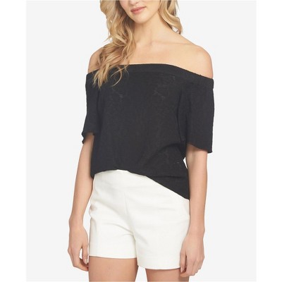 1.STATE Womens Flounce Knit Blouse