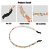 Unique Bargains Hairband for Women 2 Rows Rhinestone Headband 0.31inch Wide Multicolor 1 Pc - 4 of 4