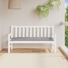 vidaXL Garden Bench Cushion, 59.1"x19.7"x2.8", Oxford Fabric, Gray -Comfortable, Tear-Resistant, Water-Resistant - 2 of 4