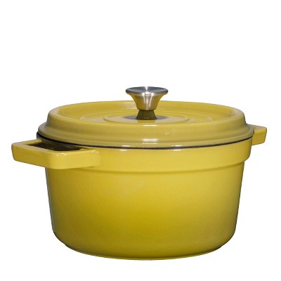 Bruntmor Cast Iron Dutch Oven with Flanged Lid Iron Cover, 6Qtz 
