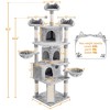 Yaheetech 76.5"H 5-Level Large Cat Tower with 3 Condos - 3 of 4
