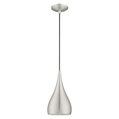 Elegant Mini Spades Pendant Light in Brushed Aluminum