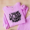 Simply Sage Market S.W.Smiley I'll Just Be Happy Today Lightweight Garment Dyed Sweatshirt - 3 of 4