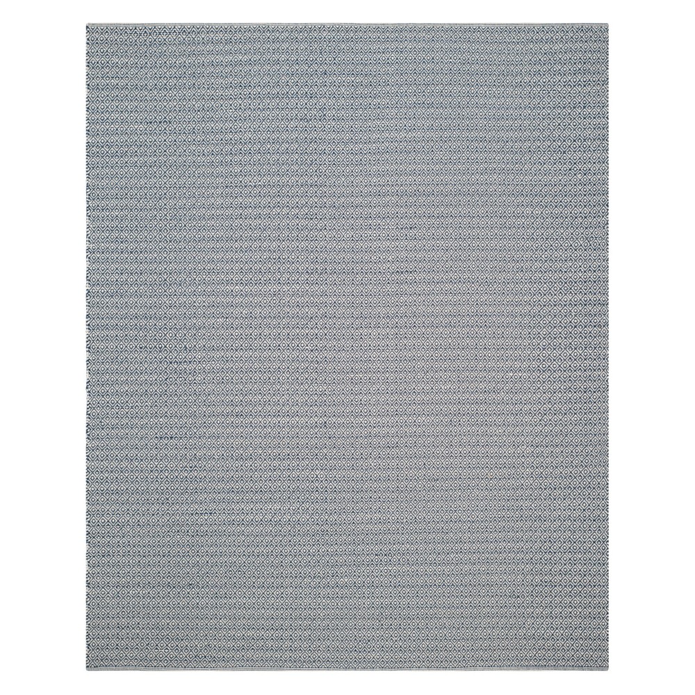 9'x12' Stripe Woven Area Rug Ivory/Navy - Safavieh