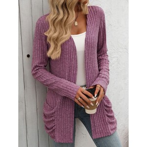 Lightweight Cardigans for Women Fashion Casual Oversized Long Sleeve Cardigan Sweater Loose Dressy Fall Holiday Tops - 1 of 4
