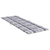 vidaXL Sun Lounger Cushion in Oxford Fabric - Comfortable, Durable and Water-Repellent, Gray Check Pattern, for Indoor and Outdoor Furniture - 4 of 4