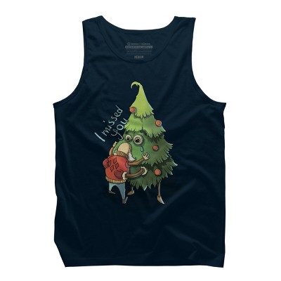 Men's Design By Humans Waiting for Christmas By kuz512 Tank Top