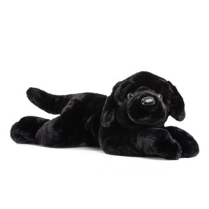 FAO Schwarz Toy Plush Lying Labrador 15" - Black - 1 of 4