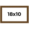 PosterPalooza | Flat Gold Picture Frame - UV Acrylic, Backing Board, Hanging Hardware Included - 2 of 4