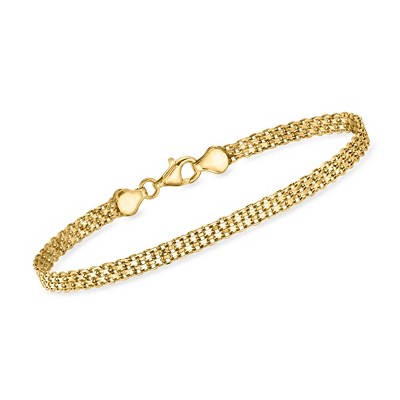 Ross-Simons 10kt Yellow Gold Bismark-Link Bracelet