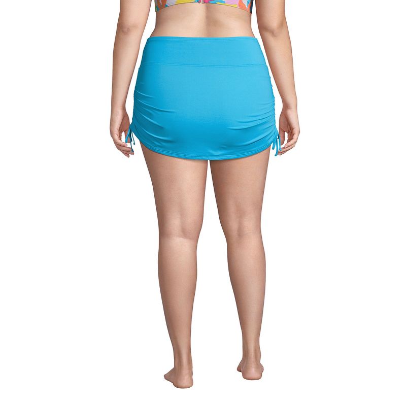Lands' End Women's Plus Size Chlorine Resistant Tummy Control Adjustable Swim Skirt Swim Bottoms, 2 of 8