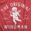 Mens The Original Wingman T Shirt Funny Valentines Day Cupid Tee For Guys - Crazy Dog Men's T Shirt - 2 of 4