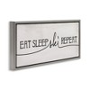 Stupell Industries Eat Sleep Ski Repeat Phrase, 25" x 11" - 3 of 4