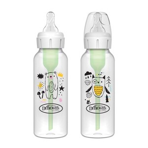Dr. Brown's Anti-Colic Options+ Narrow-Neck Baby Bottle - 8 fl oz/2pk - 1 of 4