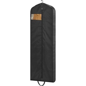 1/2/3 Pack 65" Long Waterproof Garment Bags, Wedding Dress Covers for Gowns, Tuxedos & Coats - 1 of 4
