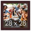PosterPalooza | Square Linear Brown Picture Frame - UV Acrylic, Foam Board Backing, Hanging Hardware - 2 of 4
