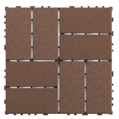 Dolonm 44-Pack 12"x12" Interlocking Deck Tiles – Waterproof Outdoor & Indoor Floor Tiles for Patio, Pool, Balcony – Easy Snap-Together Design