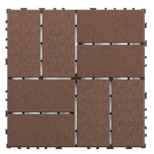 Dolonm 44-Pack 12"x12" Interlocking Deck Tiles – Waterproof Outdoor & Indoor Floor Tiles for Patio, Pool, Balcony – Easy Snap-Together Design - 1 of 4