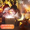 Aoibox LED Snowflake Projector Star Christmas Tree Topper 11.3in Golden Glitter Rotating Treetop Light for Holiday Decor 1 Piece - 4 of 4