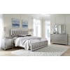 GlasFlength Decorative Wall Mirrors Luxe Mirror Glam Mirror Elegant Mirror Sparkling Mirror Rectangular Mirror for Bedroom, Beige, 42.01"*0.87"*36.42" - 2 of 4