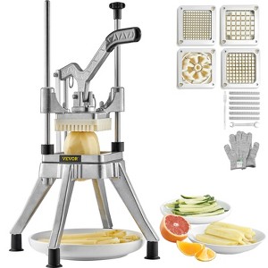VEVOR Commercial Chopper with 4 Replacement Blades Commercial Vegetable Chopper Stainless Steel French Fry Cutter Potato Dicer & Slicer - 1 of 4
