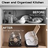 LunaLulinlk Pull-out Pots and Pans Organizer 2 Pack - Bakeware & Dishes Storage Rack with Slide Rails, Black - 2 of 4