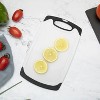 "Large Cutting Board with Handles and Juice Groove, Plastic Cutting Board Set (Set of 3), Cutting Boards for Kitchen, White " - 2 of 4
