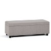 Sapphtopaz 48.4" Storage Bench Ottoman with Storage, Storage Organizer Storage Ottoman Bench with Wood Frame for Entryway Bedroom - 2 of 4