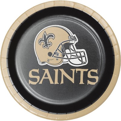 24ct New Orleans Saints Football Dessert Plates