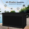 BI&SEA 230 Gallon Waterproof Deck Box-248,Lockable Resin Storage Box for Patio Furniture Cushions Garden Tools and Outdoor Delivery Storage - 3 of 4