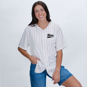Motherhood University Jersey - Striped Baseball Jersey - 1 of 4