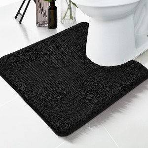 Deconovo Plush Chenille Bath Rug Non-Slip, Washable Comfort Mat - 1 of 4