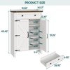 5-Tier Shoe Storage Cabinet with Adjustable Shelves & Drawer, Wooden Shoes Rack - 2 of 4