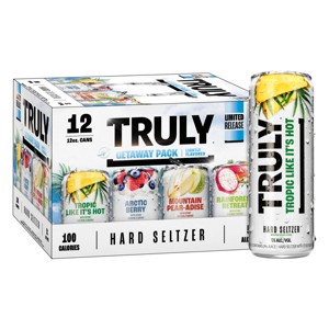 Truly Hard Seltzer Getaway Variety Pack - 12pk/12 fl oz Cans - 1 of 4