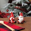 4.0 Inch Santa Gnome Salt And Pepper Set Beard Braid Christmas Salt And Pepper Shakers - 2 of 3