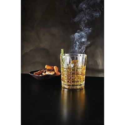 Este Clear Geometric Glass Whiskey Set, 13.25 Oz, Set of 4