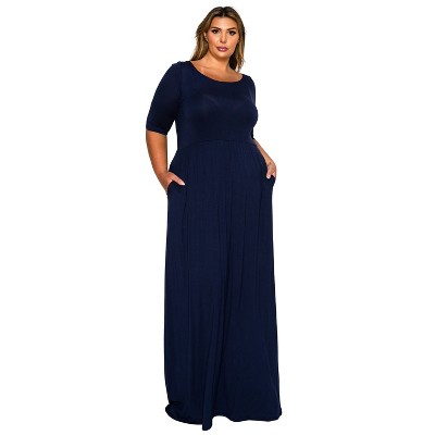 L I V D Women's Eva Pocket Maxi Dress