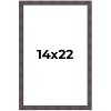 PosterPalooza | Slim Profile Brown Picture Frame - UV Acrylic, Foam Board Backing, Hanging Hardware - 2 of 4